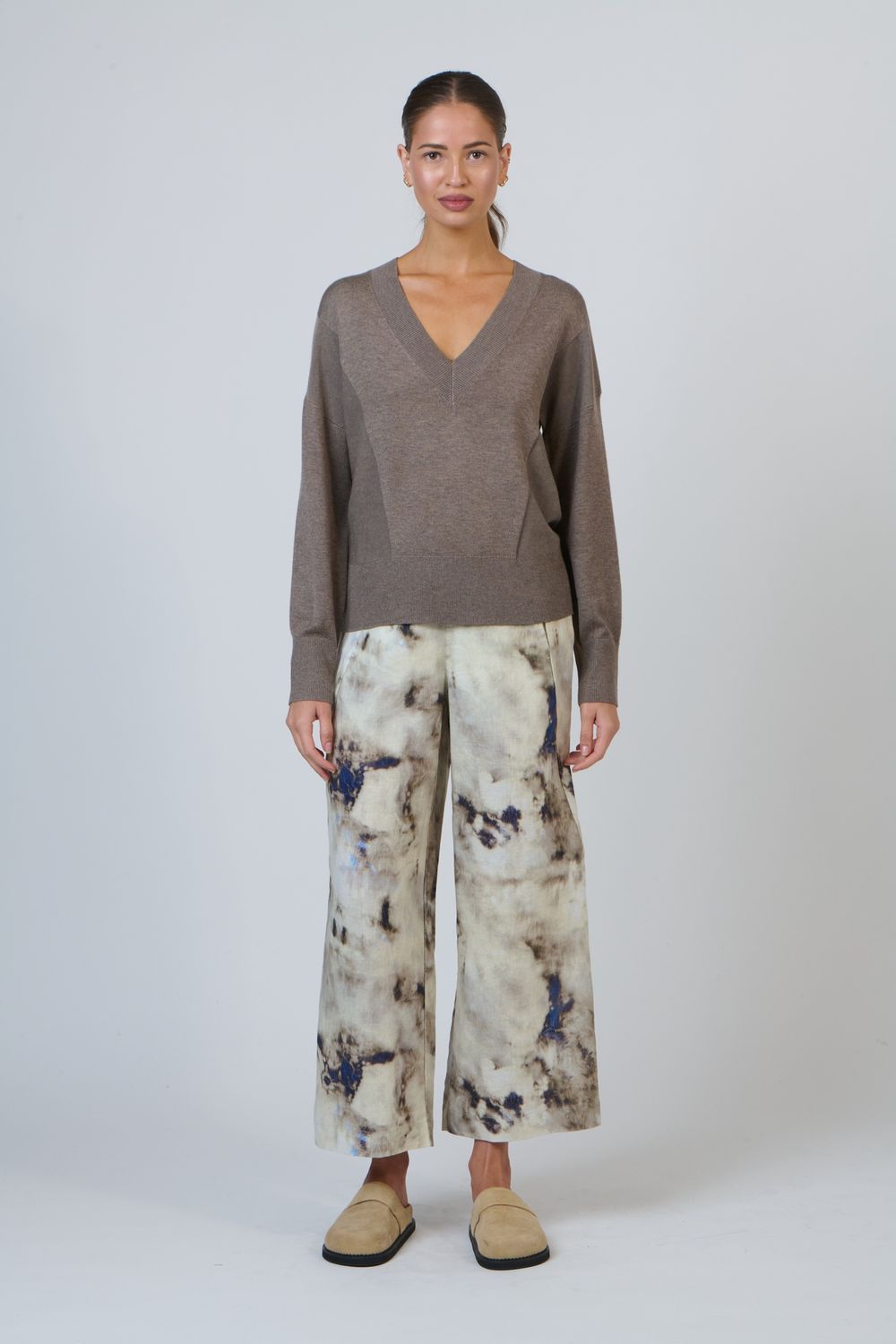 LUNA LINEN PANT - EMPERADOR