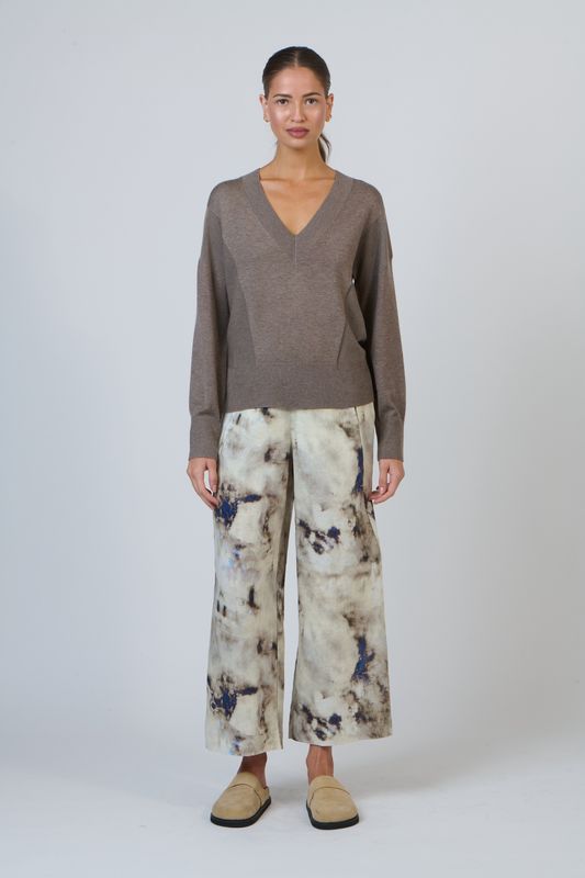 LUNA LINEN PANT - EMPERADOR