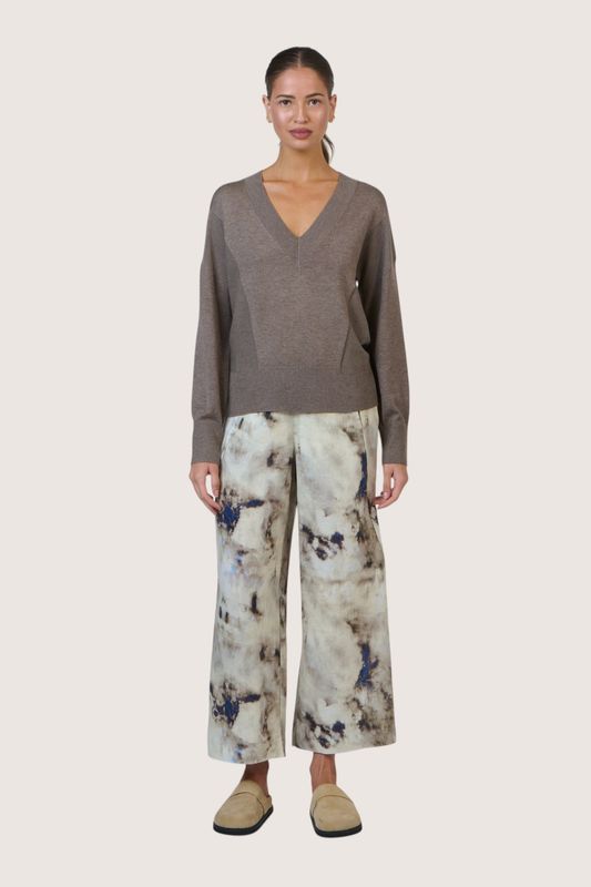 LUNA LINEN PANT - EMPERADOR