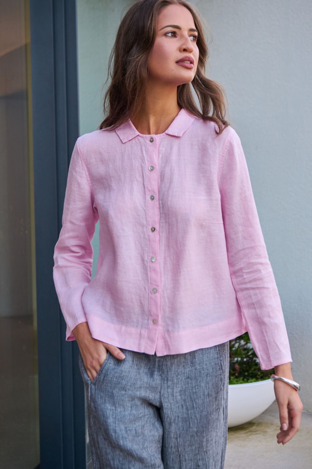 LUCY BUTTON DOWN BLOUSE - RASH