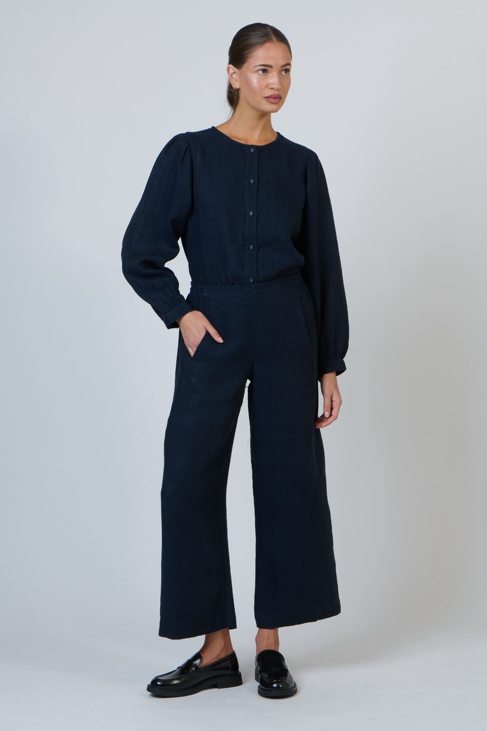 AYLA SLEEVE BLOUSE - DIPLOMAT