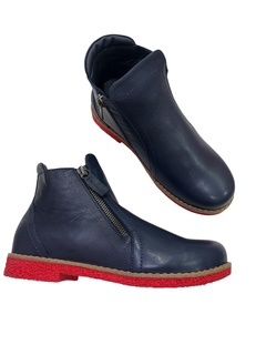 TALLOW LEATHER BOOT - NAVY