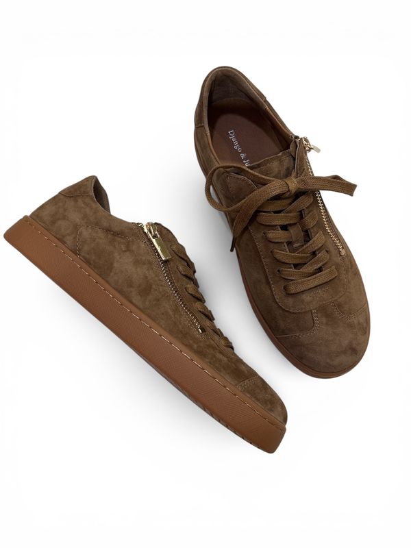 HINA SUEDE SNEAKER - WHISKEY