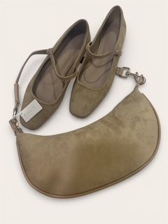 FION SUEDE FLAT - BISCUIT