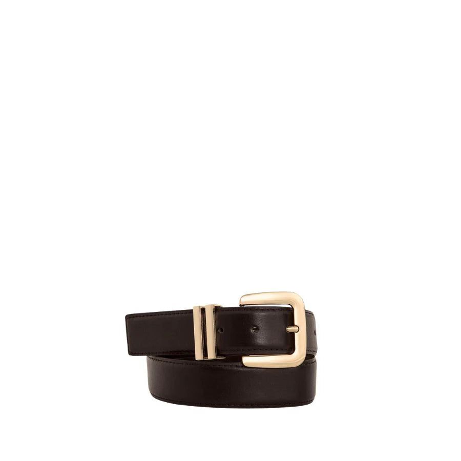 DAHLIA BELT - CHOC/GOLD