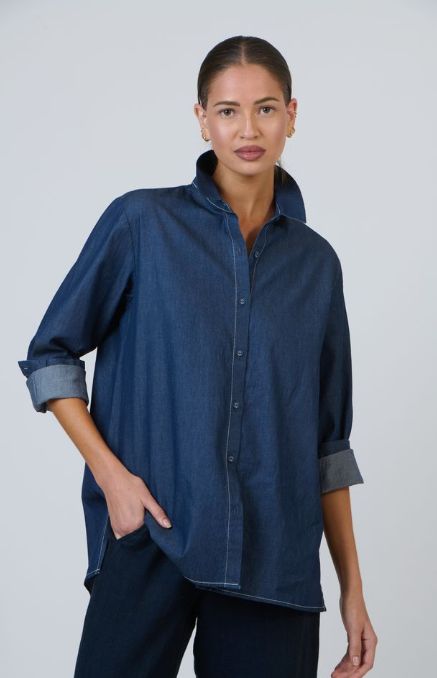 SANDRA BLOUSE - DENIM