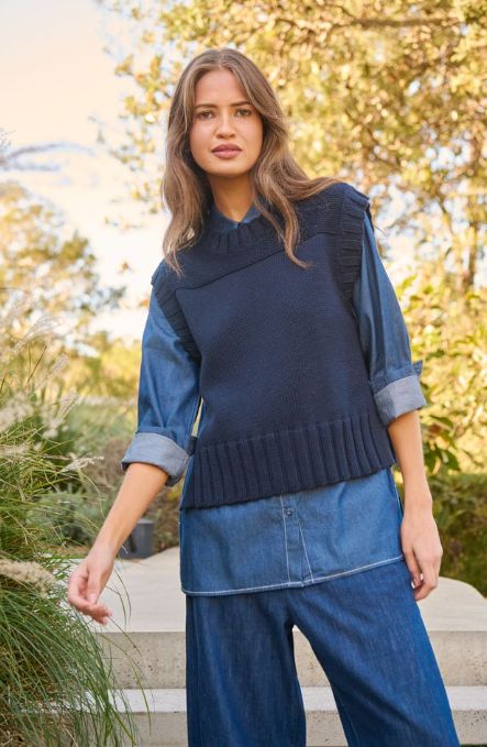 LIVVY SLIT KNIT - INK