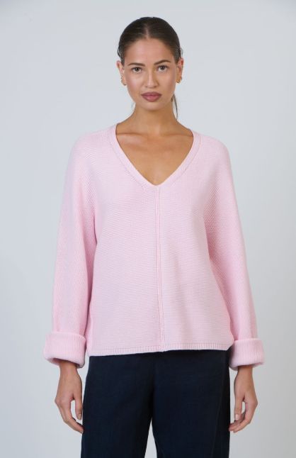 OLIVIA SLEEVE KNIT - ROSEHIP