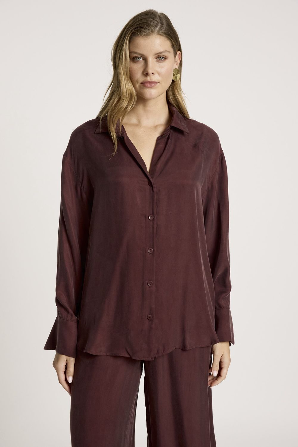 CALISTER SHIRT - MAHOGANY