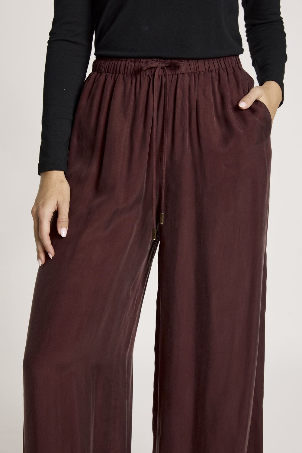 CALISTER PANT - MAHOGANY