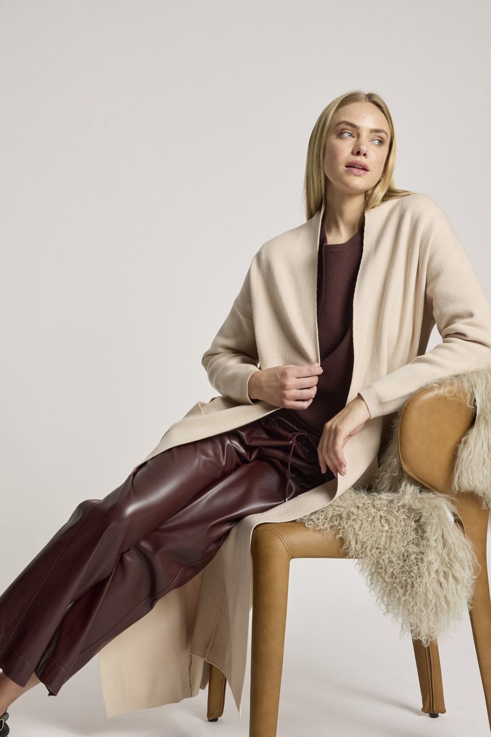 ZALA CARDIGAN - BISQUE