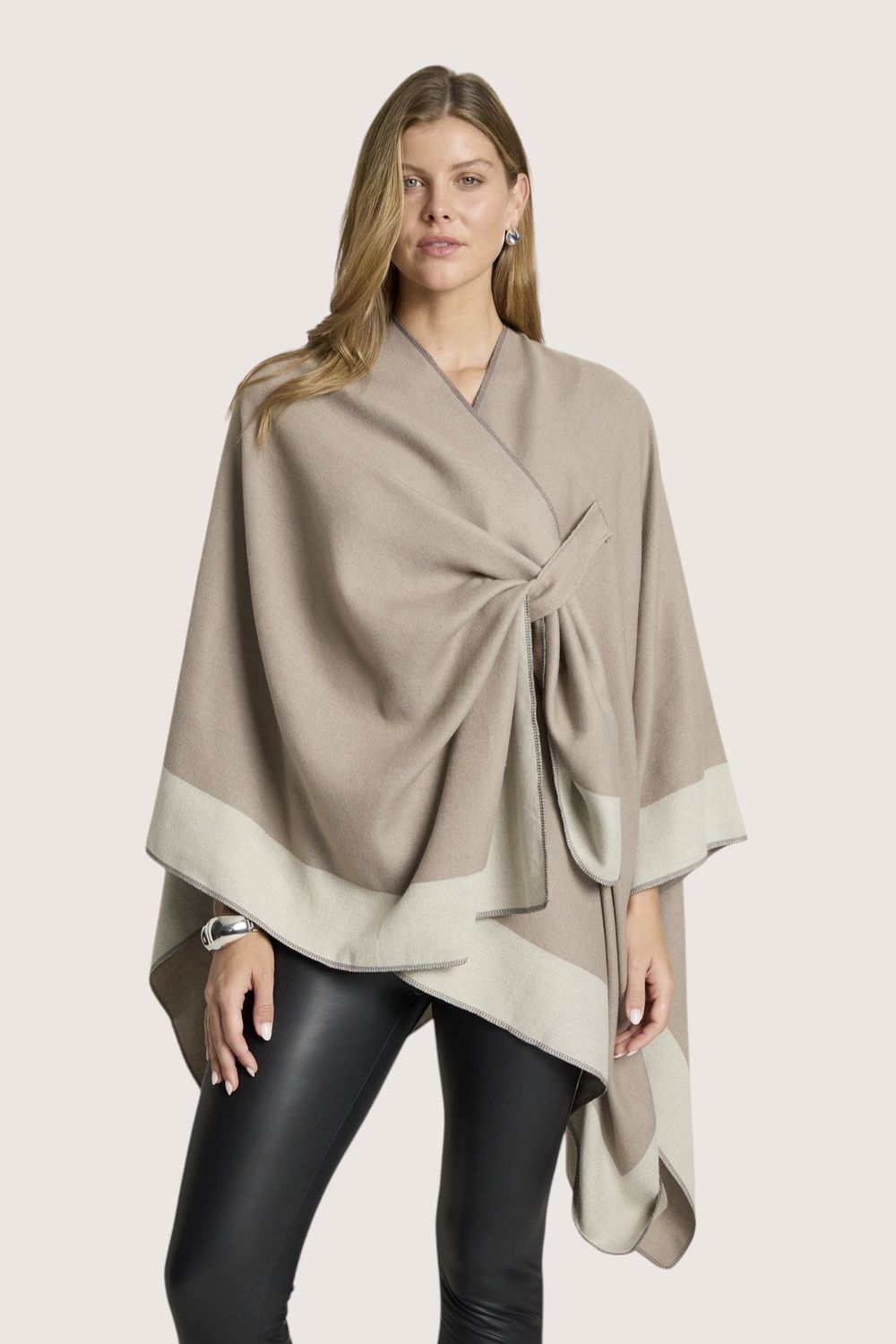 AYLA CAPE ONE SIZE - DUNE/BISQUE