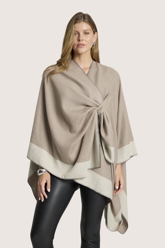 AYLA CAPE ONE SIZE - DUNE/BISQUE