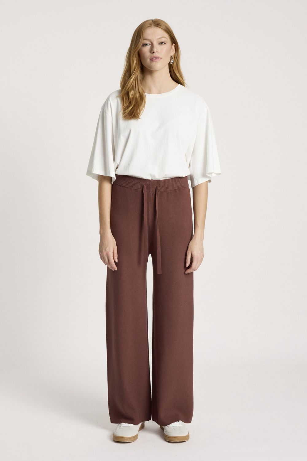 SAMARA KNIT PANT - MAHOGANY