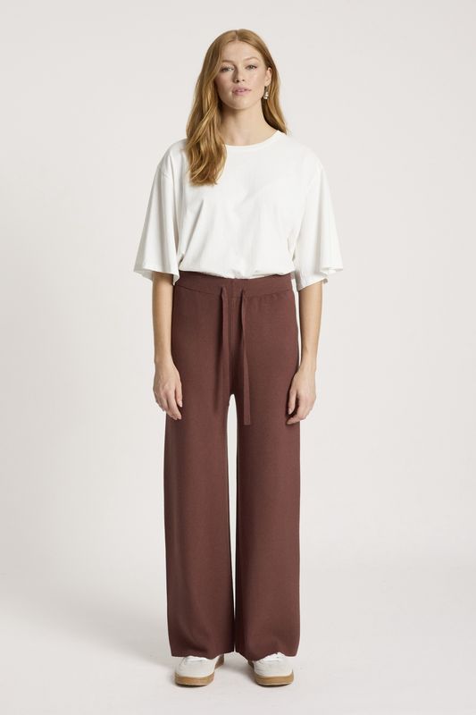 SAMARA KNIT PANT - MAHOGANY