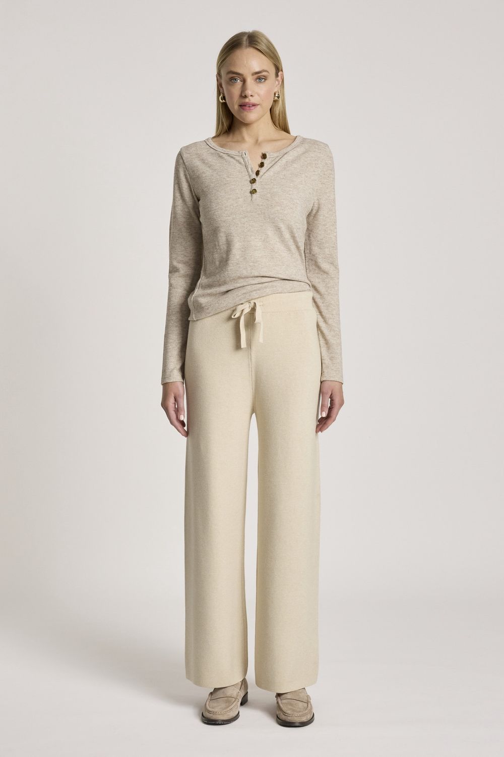 SAMARA KNIT PANT - BISQUE