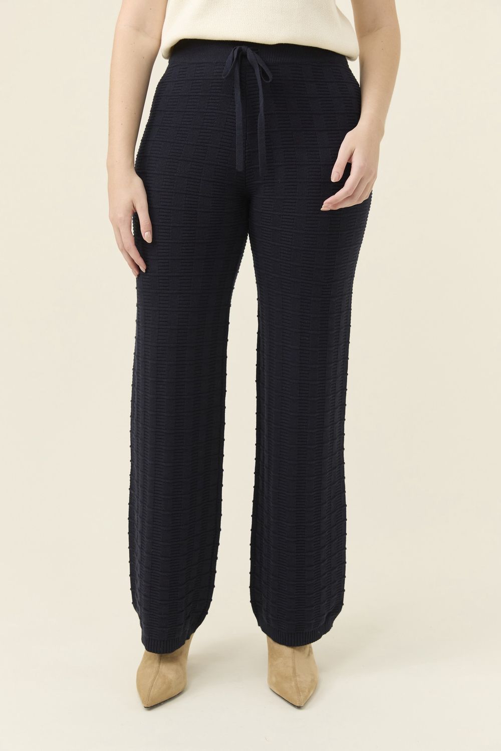 SADIE KNIT PANT - NAVY