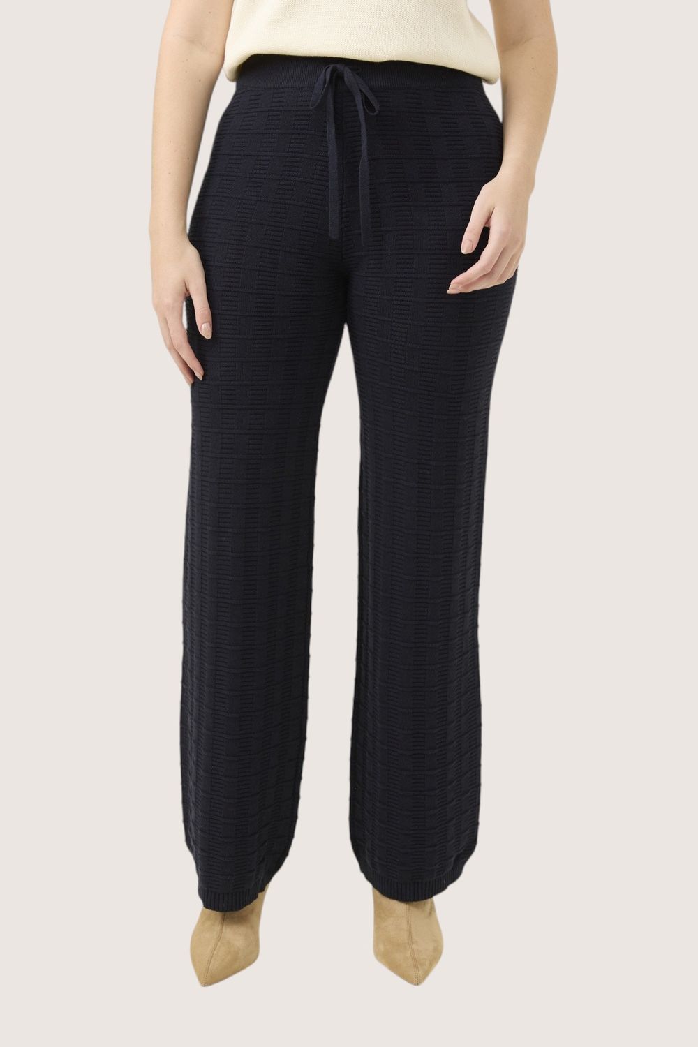 SADIE KNIT PANT - NAVY