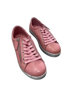 TOKEN LEATHER SNEAKER - ROSA