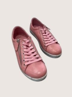 TOKEN LEATHER SNEAKER - ROSA