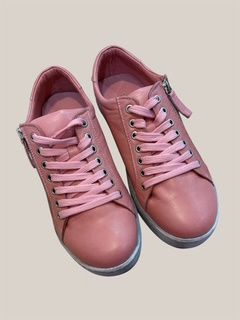 TOKEN LEATHER SNEAKER - ROSA