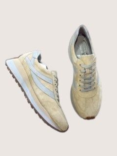 SHERYLS SUEDE SNEAKER - ALMOND