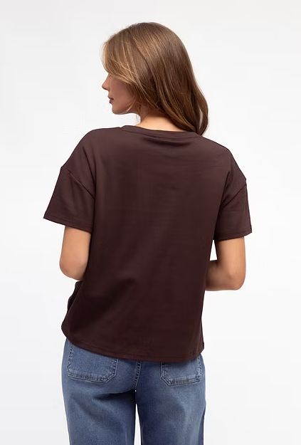 LOLLIE TUCK TEE - CHOC