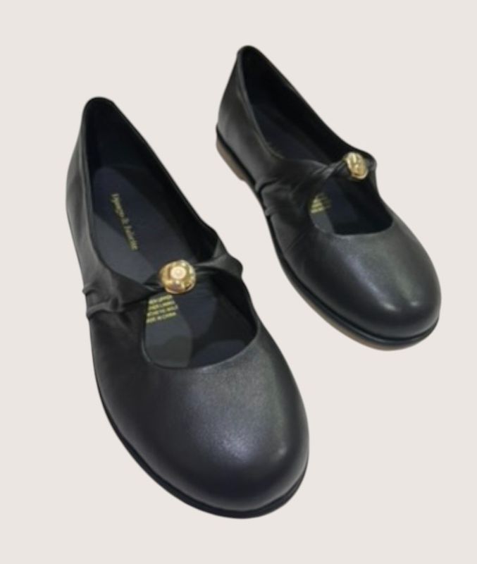 RESSOL LEATHER FLAT - BLACK