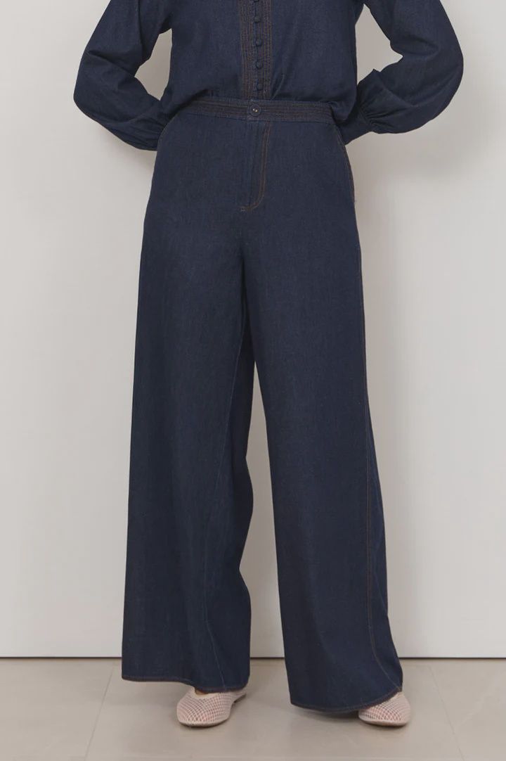 HARPER LIGHTWEIGHT PANT - DARK DENIM