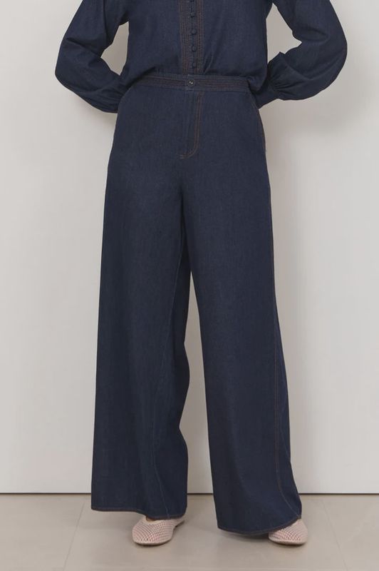 HARPER LIGHTWEIGHT PANT - DARK DENIM