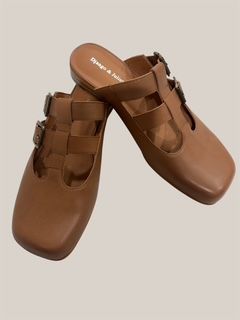 GREKA LEATHER MULE - TAN