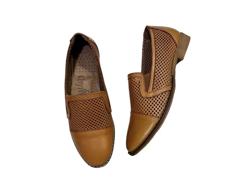 BRITT LEATHER LOAFERS - TAN