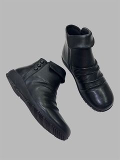 CHARLOTTE LEATHER BOOT - BLACK