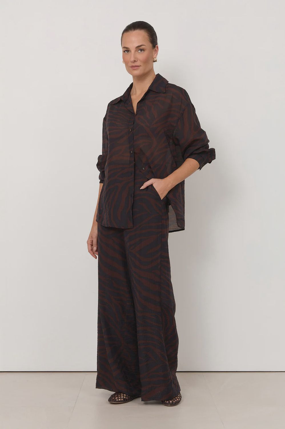 HARPER ZEBRA PRINT PANT - ZEBRA