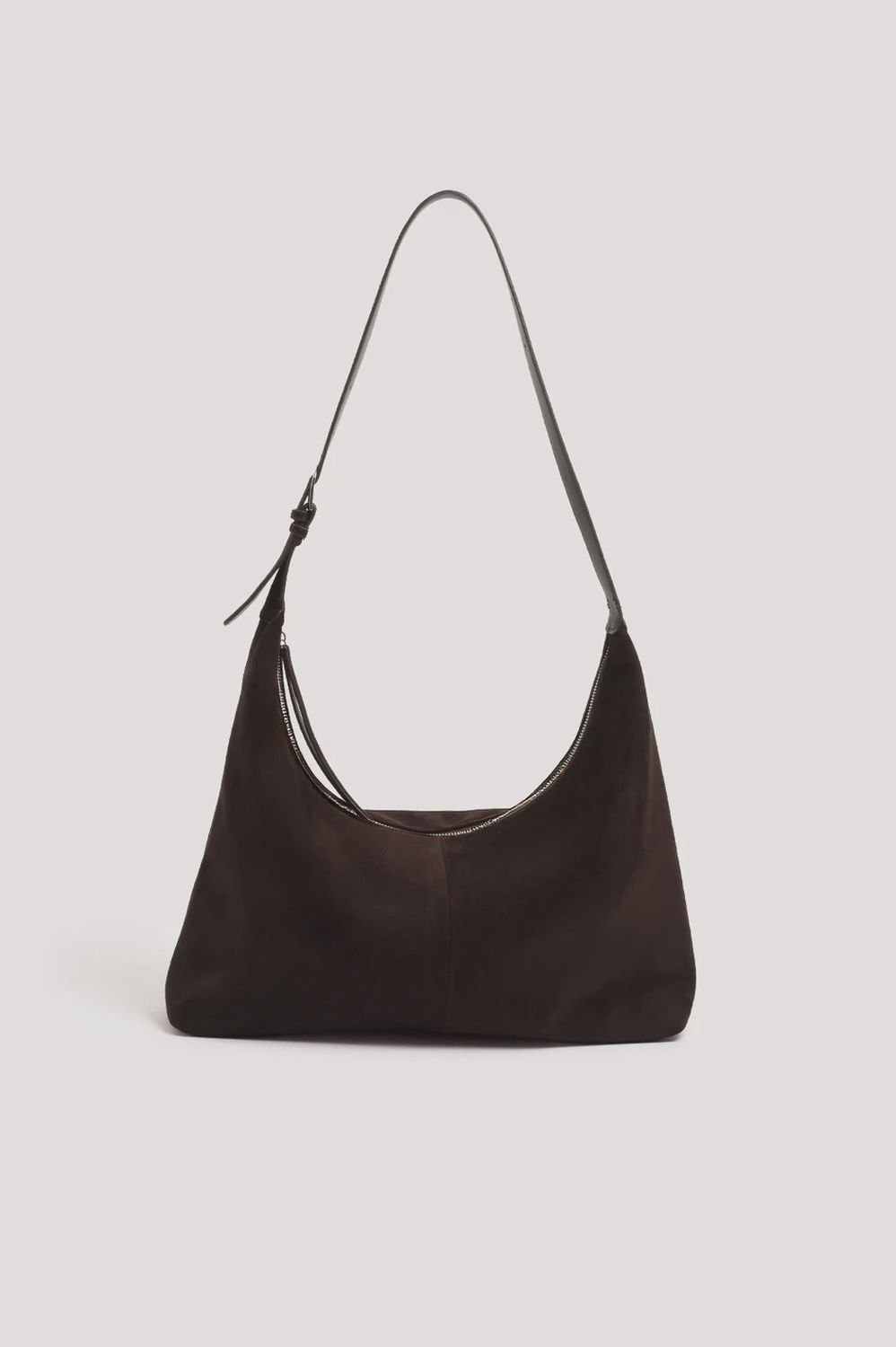 WREN FAUX SUEDE TOTE - CHOC