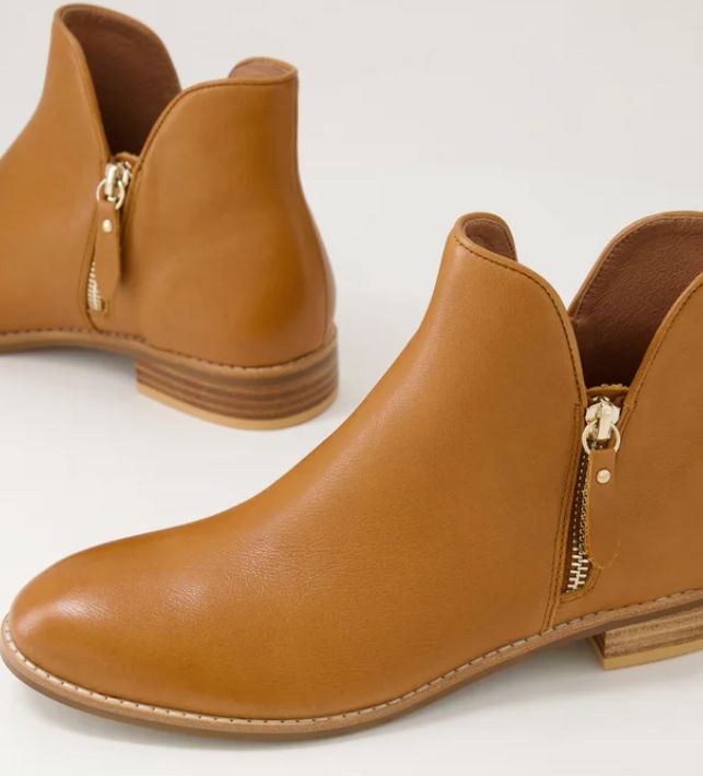 NOVES LEATHER BOOT - TAN
