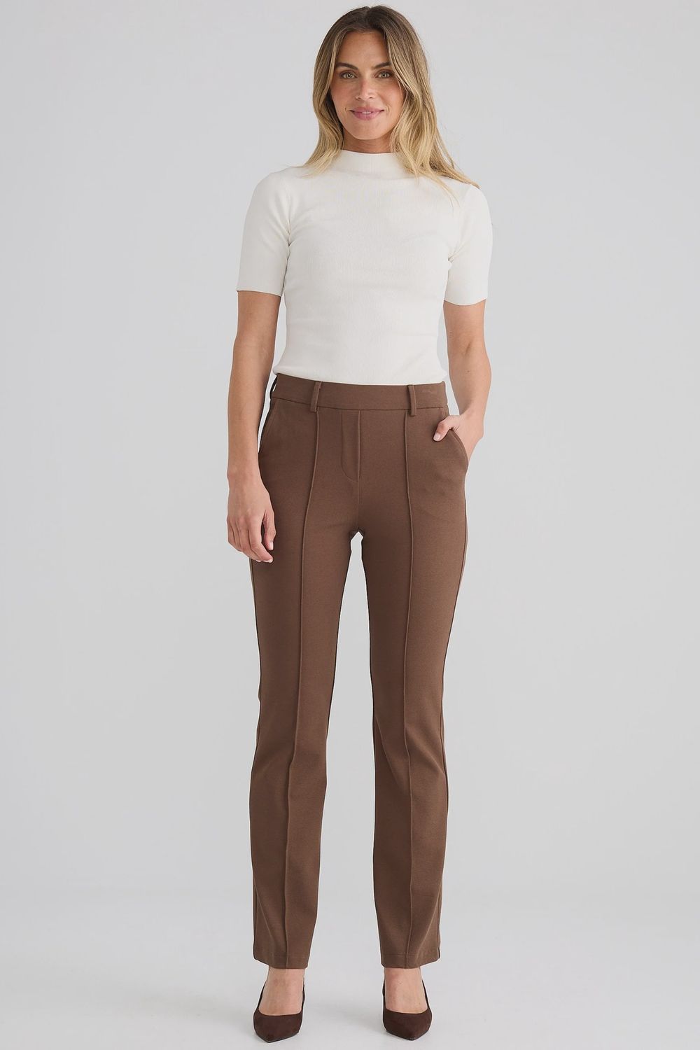 PAIGE STITCH PANT - CEDAR