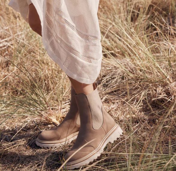 SKYLER LEATHER BOOT - DRIFTWOOD