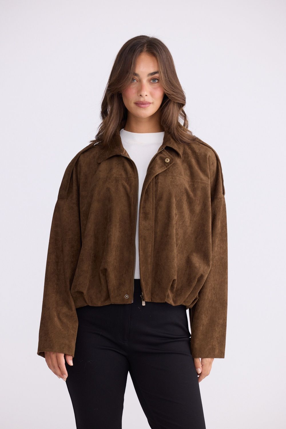 WALKER BOMBER JACKET - CHOC