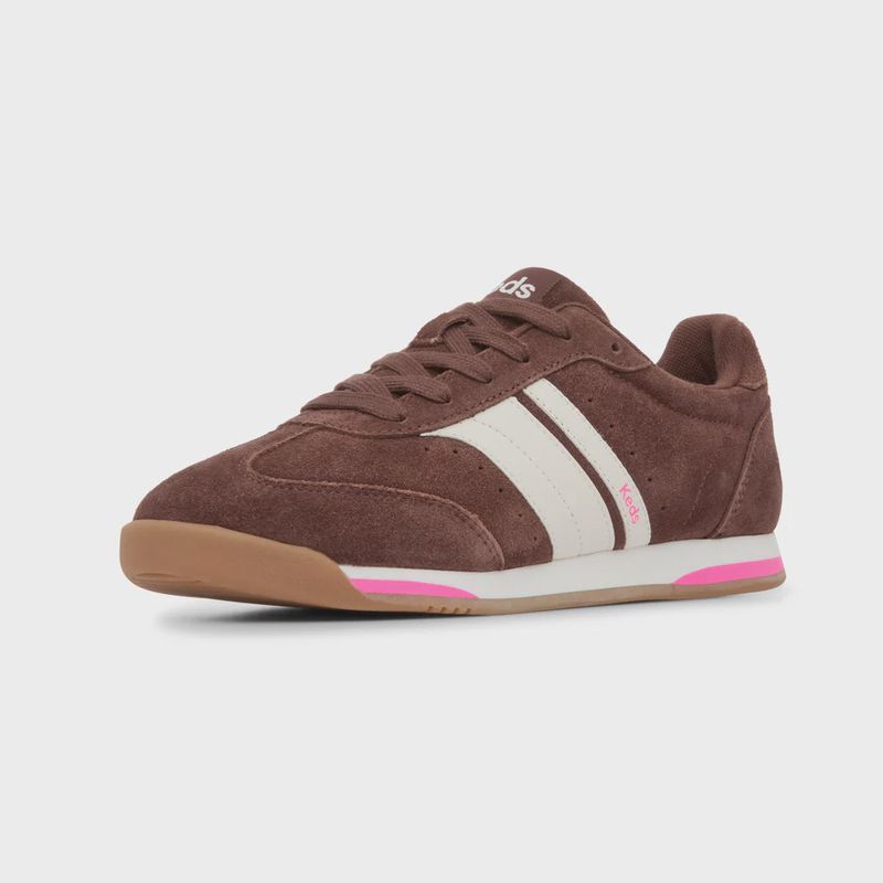REVIVAL SUEDE SNEAKER - CHOC