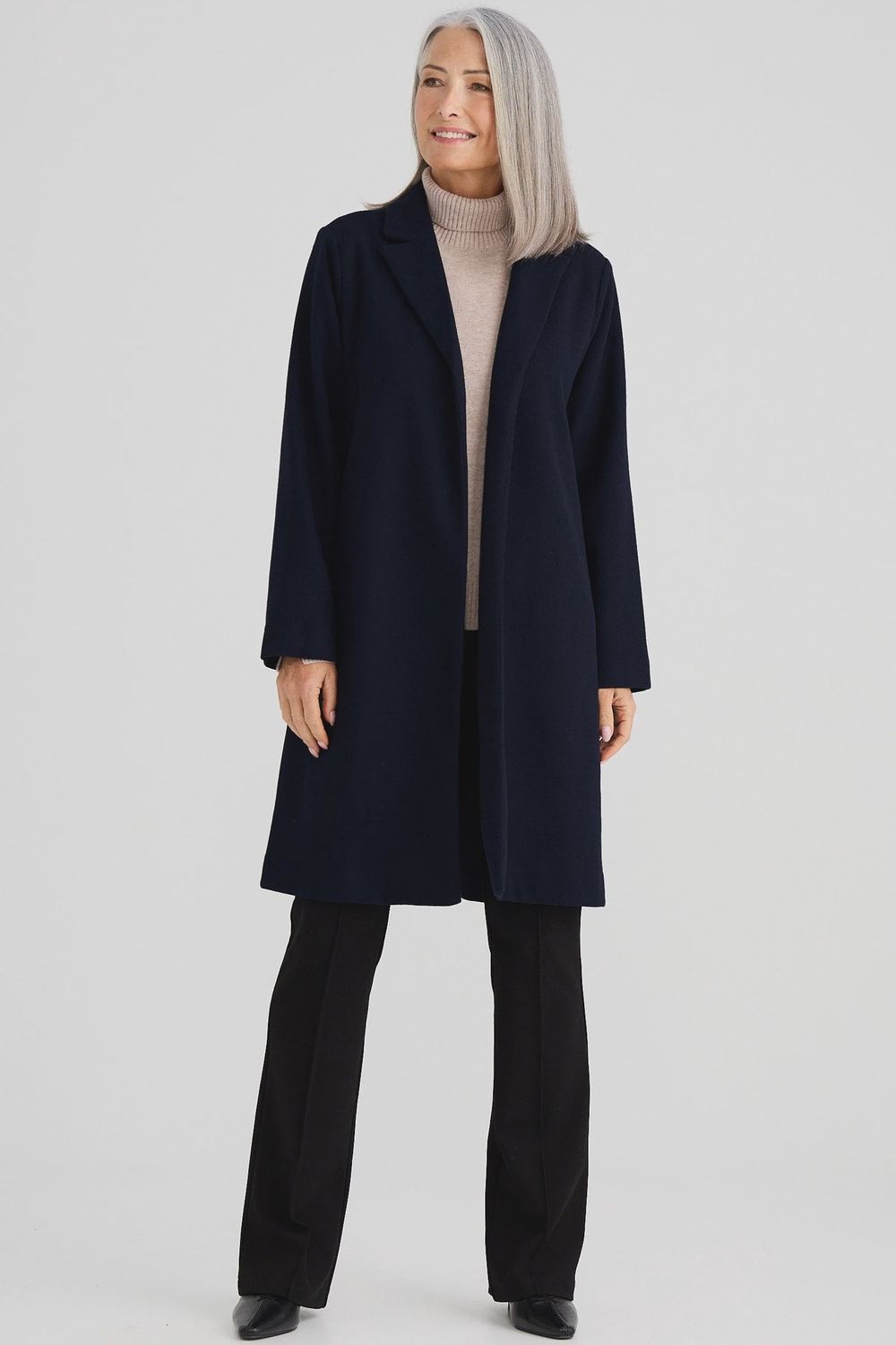 BELLA COAT - NAVY