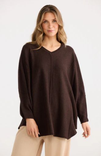 CARLY CHILL TOP - CHOC