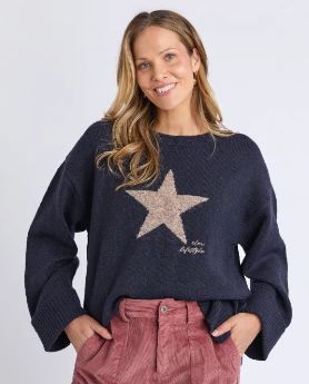 AMY STAR KNIT - NAVY