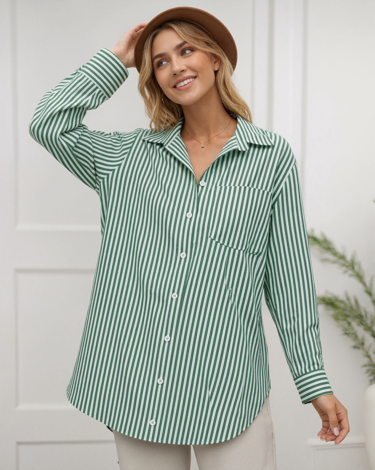 SOPHIE LONG SLEEVE TOP - GREEN