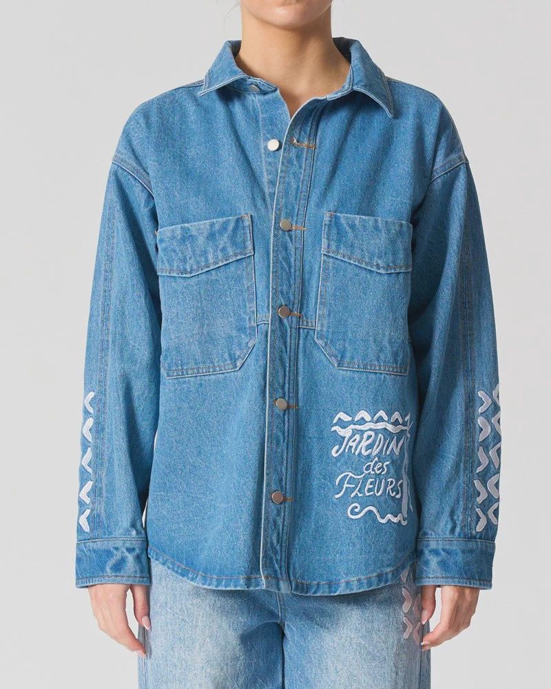 LAGUNA STITCH JACKET - DENIM
