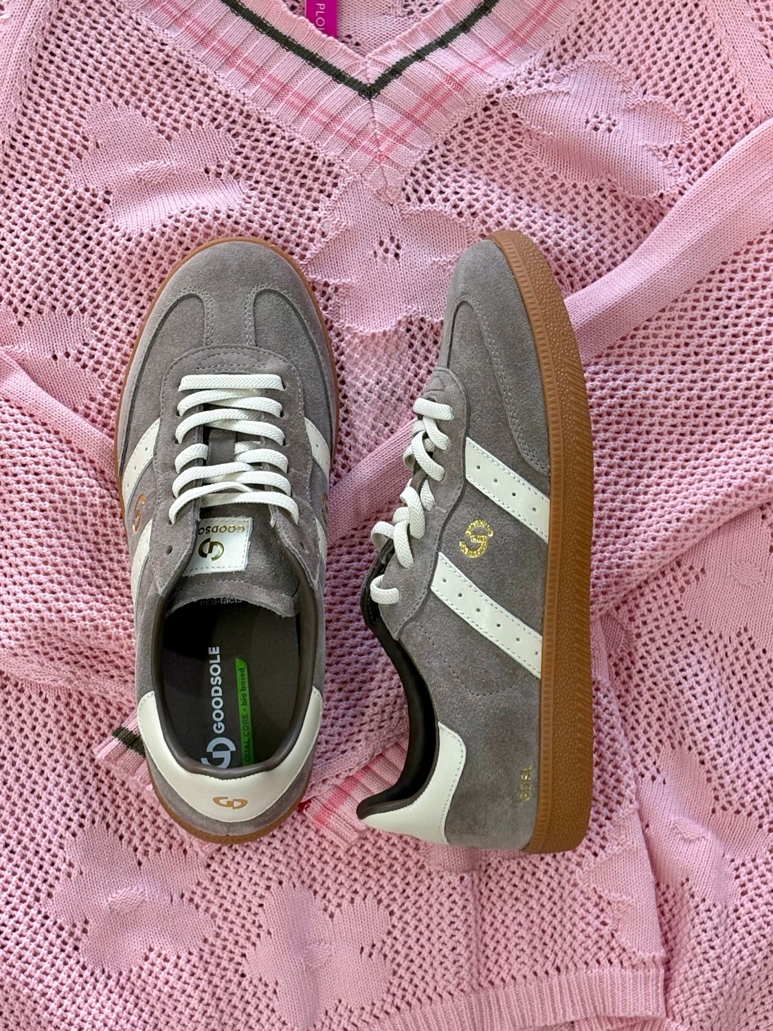 ELEANOR PARELLEL SNEAKER - WAL/IVORY