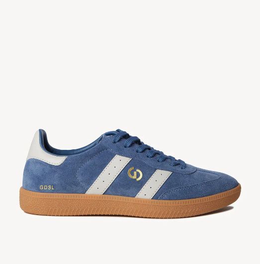 ELEANOR PARALLEL SNEAKER - BLUE/IVORY