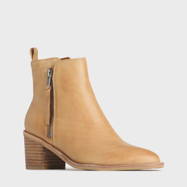 CIARA LEATHER BOOT - TAN