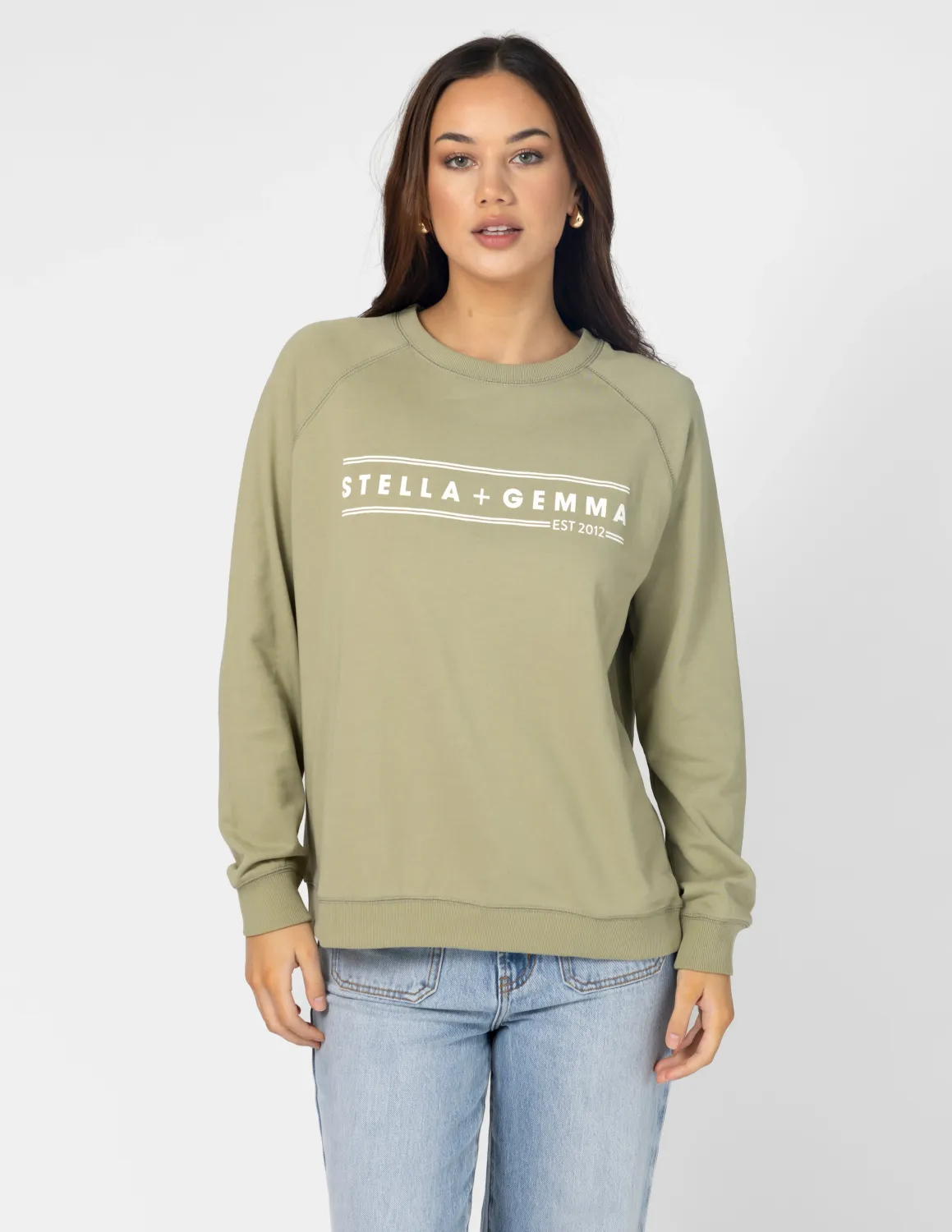 CLASSIC SWEATER -MINT/WHT