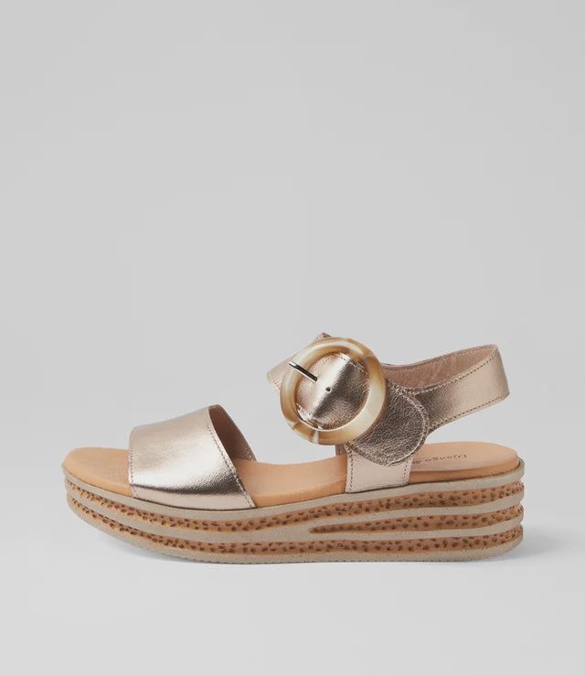 CUBBIE LEATHER SANDAL - CHAMP